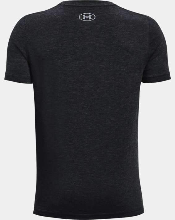 Jongensshirt UA Cotton met korte mouwen, Black, pdpMainDesktop image number 1